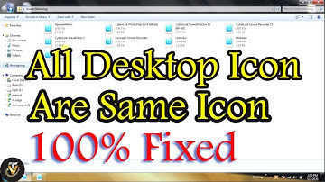 All Desktop Icon are Same Icon 100% | Fix Corrupted Icons and shortcuts in windows 7,8,10