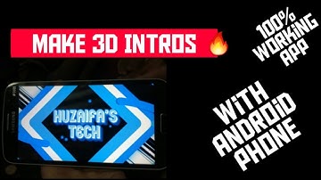 How to make 3d intros with android phone||fort intro maker tutorial