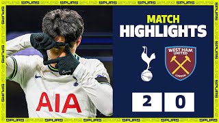 HEUNGMIN SON back to scoring ways in the Premier League | HIGHLIGHTS | Spurs 20 West Ham