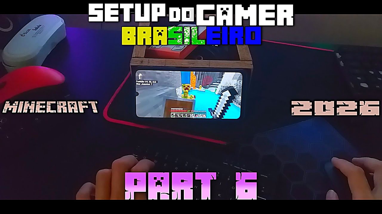 Meu Novo SETUP GAMER 2026 | Minecraft Bedrock 'novo mundo' parte 6