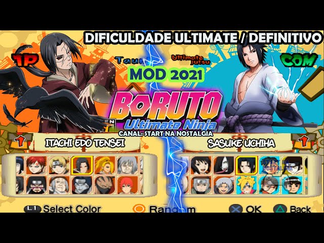 Naruto Ultimate Ninja 5 MOD - Boruto PS2 - KAWAKI VS ITACHI EDO TENSEI 