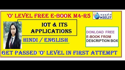 o level m4-r5 iot and its applications free e-book   hindi english