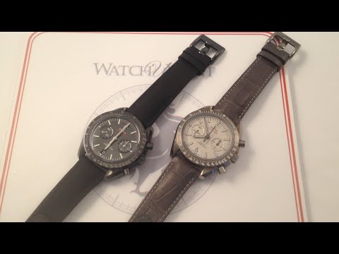 Omega Speedmaster Dark Side of the Moon Vs. Grey Side Luxury Watch Comparison