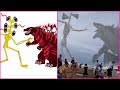 MechaGodzilla Vs King Kong Vs Siren Head Gold Vs Squid Game Doll In Real Life - Funny Animation 38