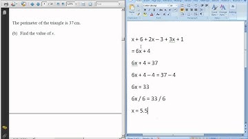 Q3b Edexcel Modular June 2009 Higher Non-Calc - Solving Unknowns on One Side