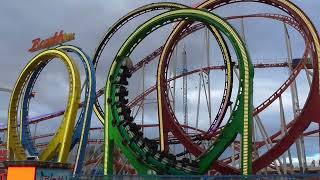 Munich Looping coaster POV, Winter wonderland 2024