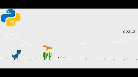 DINO GAME IN PYTHON WITH SOURCE CODE