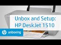 Unboxing and Setting Up the HP Deskjet 1510 All-in-One Printer | HP