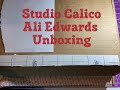 Studio Calico and Ali Edwards Unboxings
