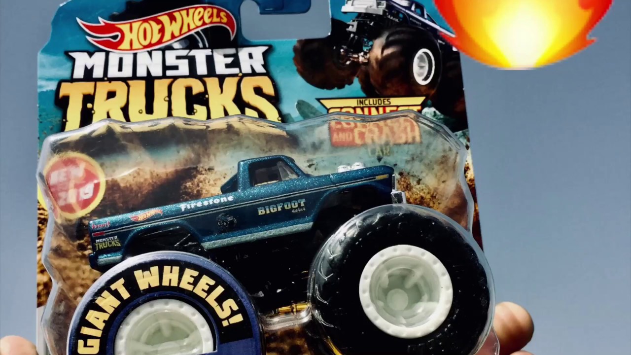 Hot wheels monster truck Bigfoot UNBOXING YouTube Hot wheels monster truck Bigfoot UNBOXING YouTube