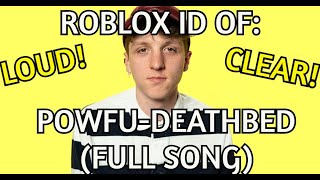 powfu roblox id code