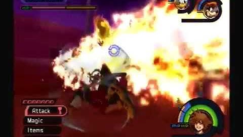 KINGDOM HEARTS (PS2):  HADES BATTLE [VS. SORA, DONALD & GOOFY]