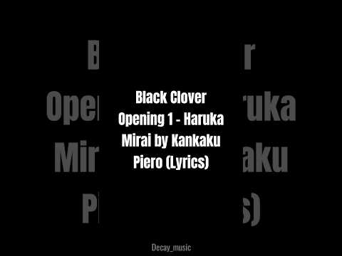 Black Clover Opening
