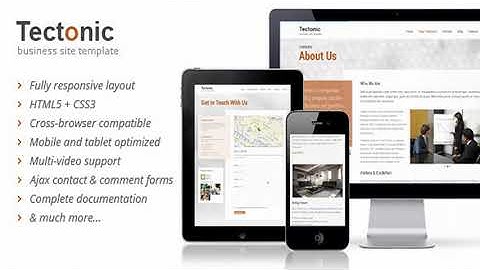 Tectonic - Responsive HTML5 Template | Themeforest Website Templates and Themes