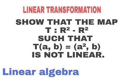5 LINEAR TRANSFORMATION SOLVED PROBLEMS