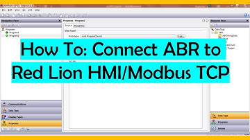 Connecting an ABR barcode scanner to a Red Lion HMI