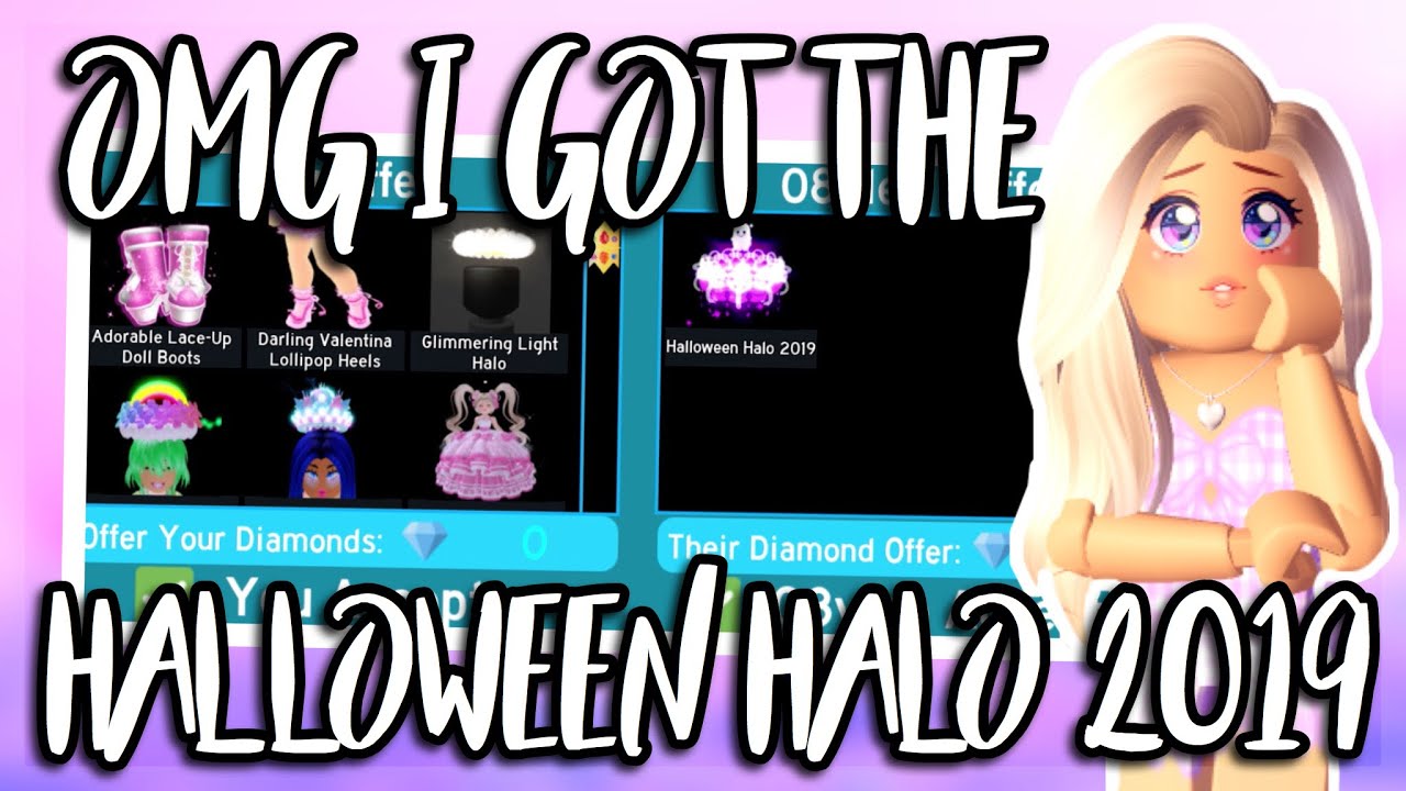 Omg I Got The Halloween Halo 2019 What I Traded For It Getting It On Camera Rh Youtube - i got the halloween halo roblox royalloween poaltube