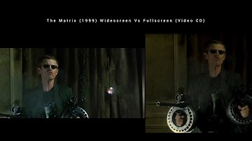 The Matrix Widescreen Vs Fullscreen (Video CD) Agents attack scene
