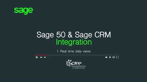 Sage 50 & Sage CRM RTDV