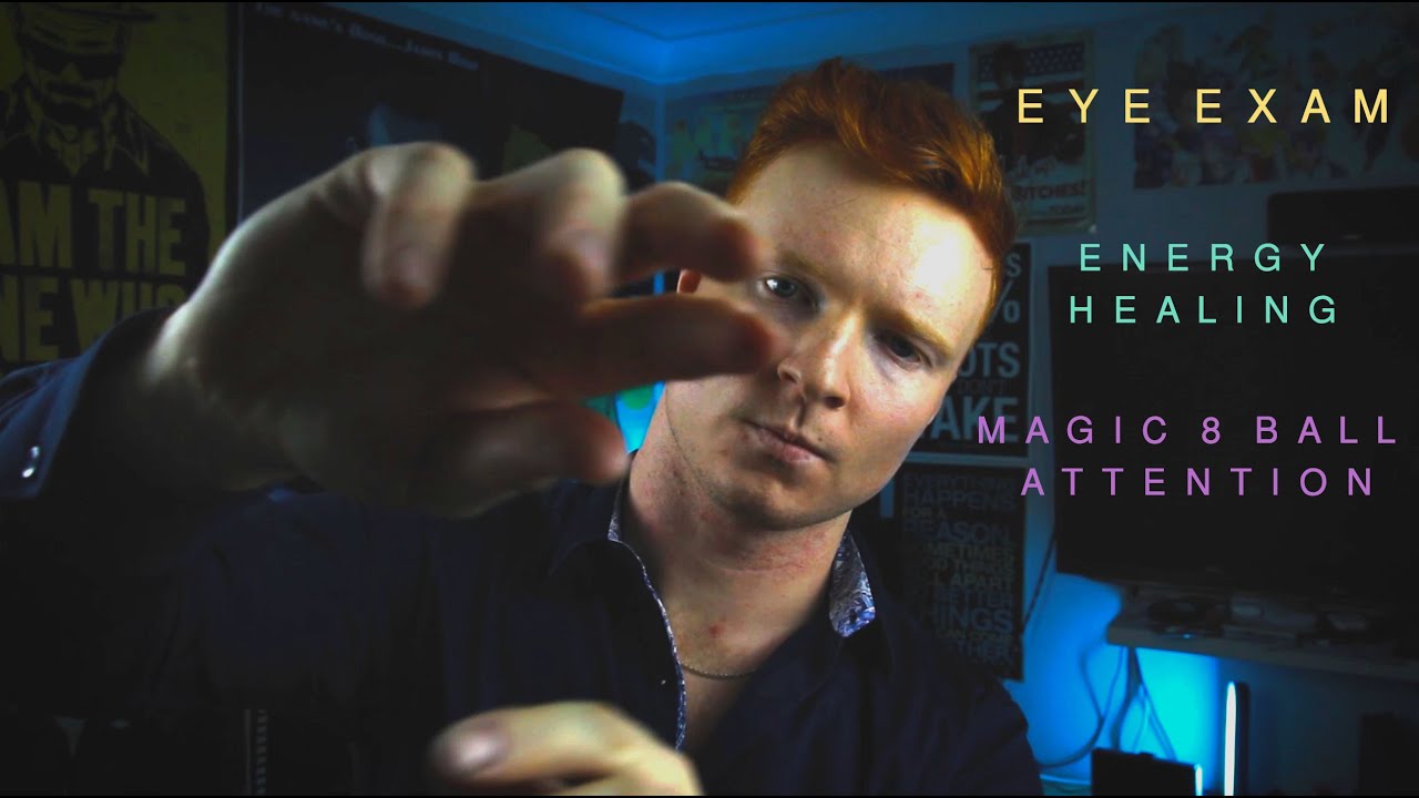 ASMR | ENERGY HEALING AND EYE CHECK ROLE PLAY (🎱 included) 🙌👀😴