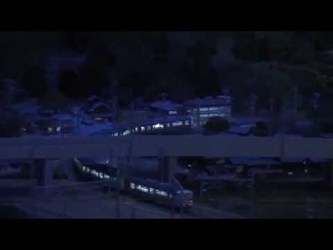 JR東海 リニア・鉄道館　鉄道ジオラマ 夜景