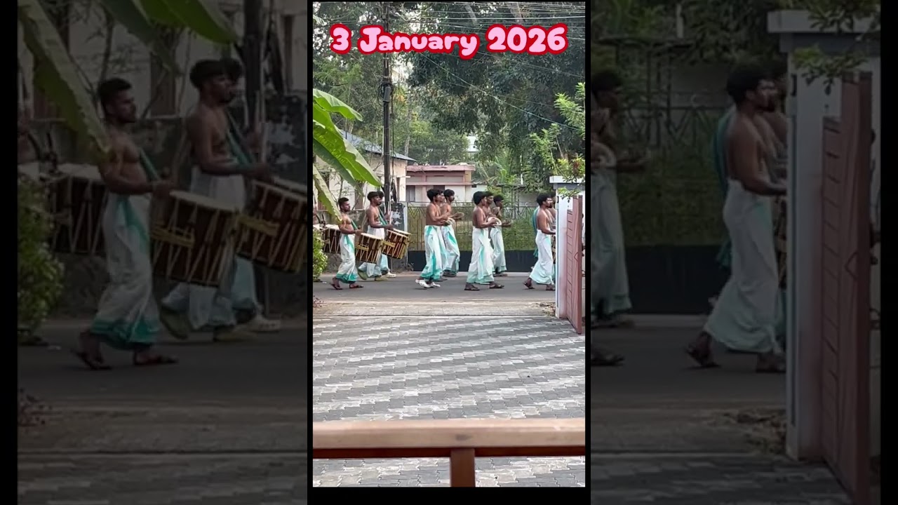 അർത്തുങ്കൽ പെരുന്നാൾ - കൊടിക്കയർ ഘോഷയാത്ര (Arthunkal Church Festival - Flag Mast Rope Procession)