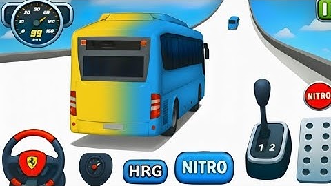 Crazy Bus Mega Ramp Impossible Racing - Bus Stunts Racing Simulator 3D - Android Gameplay