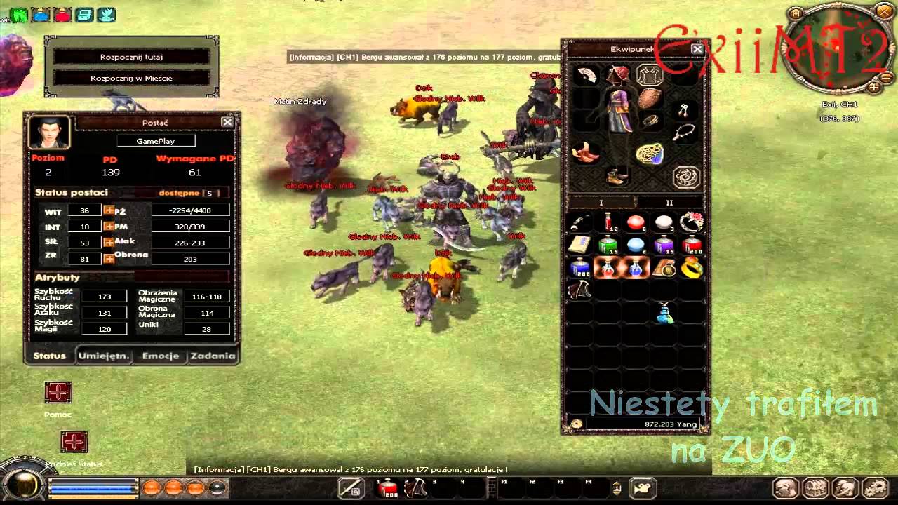 [METIN2] GamePlay Exii [Dedyk][Easy] - YouTube