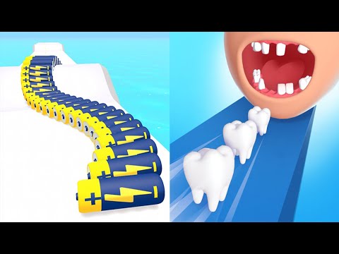 Battery Run VS Smile Rush - All Levels Android iOS Gameplay Ep 1