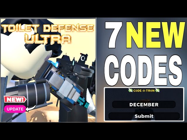 Toilet Defense Ultra Codes December 2023 - RoCodes