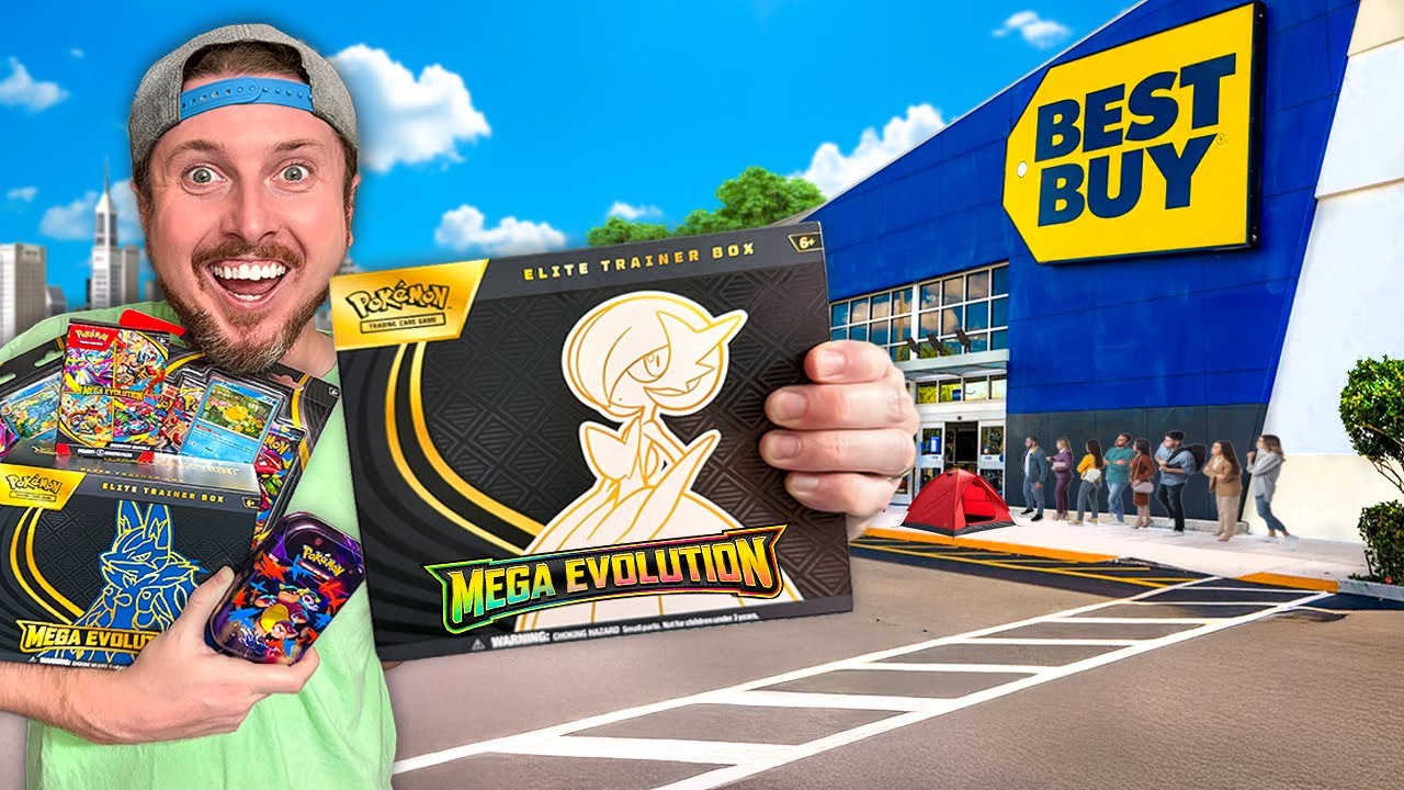 Chasing One of Everything in Pokemon Mega Evolution! (opening it)