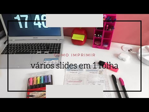 Vídeo: Como Imprimir Slides