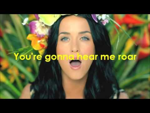 Roar / Katy Perry - Lyric Video - HD 1080p 