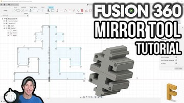 How to Use the Fusion 360 Mirror Tool to Mirror Sketches, Bodies, and Features!