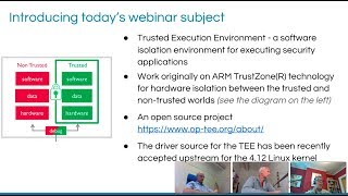 TEE Linux kernel support and open source security [Free Webinar]