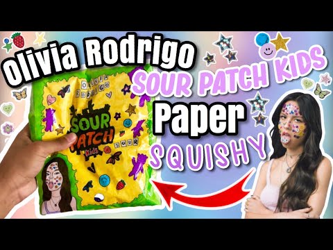 DIY OLIVIA RODRIGO SOUR PATCH PAPER SQUISHY!