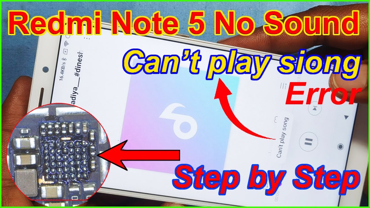 Redmi Note 5 Ringer Problems Can't Play song errore step by step ...
