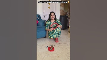 "Best trick to use broken mirror frame." 😲🤯🤩 #relatable #trending #shorts