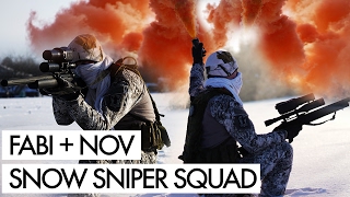 Airsoft Snow Sniper teaming up. Novritsch and Sniperbuddy Fabi kicking ass