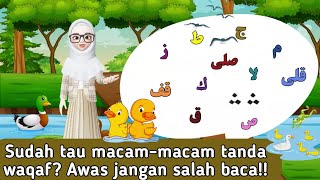 Ini dia macam-macam tanda waqaf dan artinya || pahami bentuknya!!