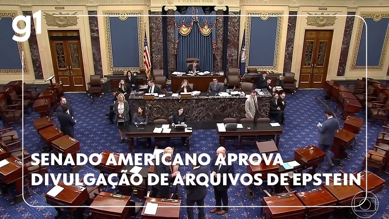 Senado americano aprova por unanimidade a divulgação dos arquivos do caso Jeffrey Epstein