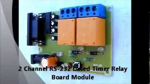 2 channel  RS 232 based Timer Relay Board Module