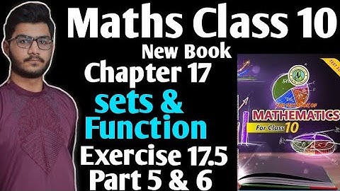 Maths class 10 new book chapter 17 Sets and function exercise 17.5 part 5 &6 Sindh text book board