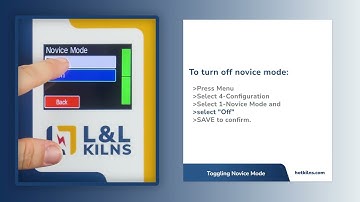 Toggling Novice Mode on an L&L Kiln Genesis Control