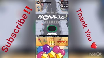 My first time playing Hole.io #vlog