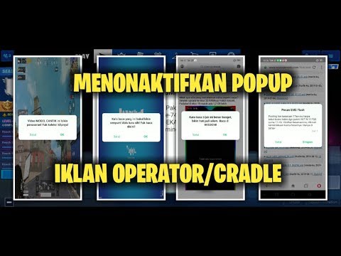 Menonaktifkan POPUP Iklan Operator Kartu 3 (Notif Cradle - Planet3) + INDOSAT OOREDOO (Deskripsi)