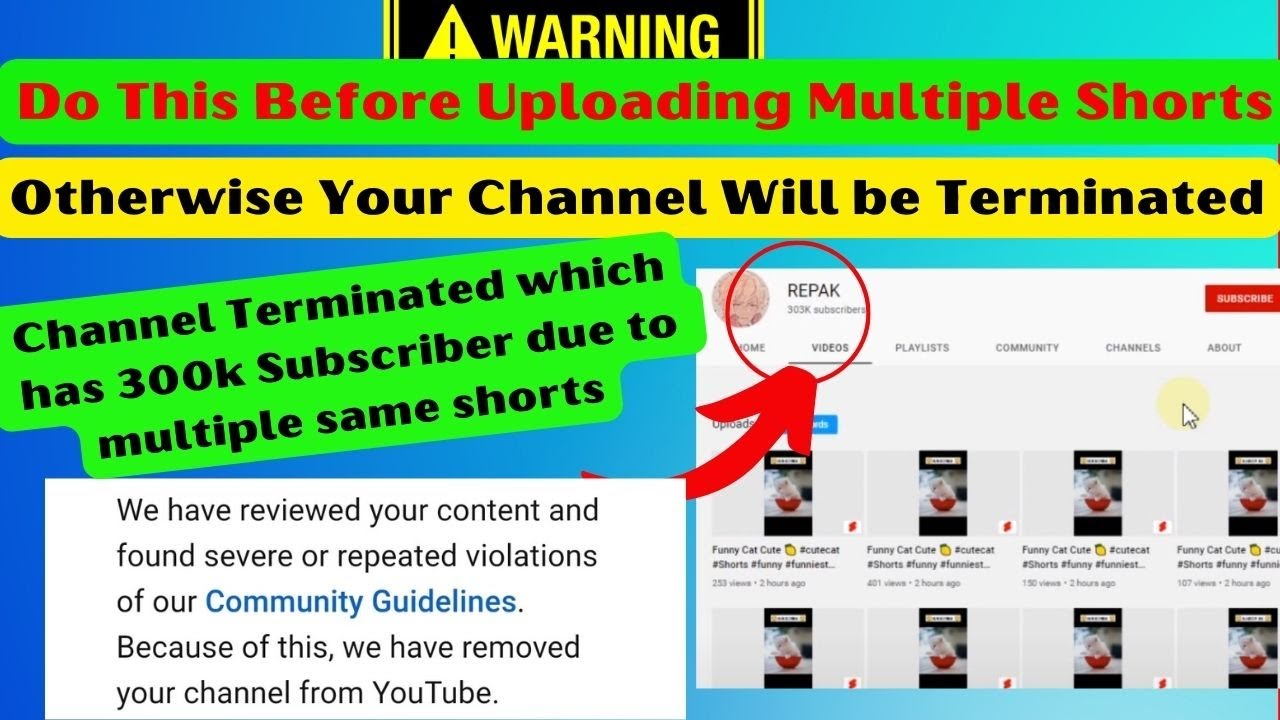 How To Fix Shorts Channels Suspend Issue in 2022 youtube Short video