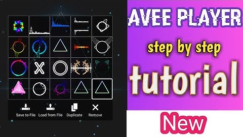 How to add your own photo in avee music player app "Avee player kaise use kare"(in Hindi)