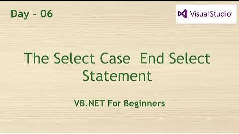 How to Use the Select Case  End Select Statement in VB.NET Explains in English |Sinhala| Day06