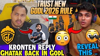 Kronten Reply Ghatak Back In GodL🚨Trust New GodL 2026🏆💛Jonathan Big Meetup😳Amar Reply🔥